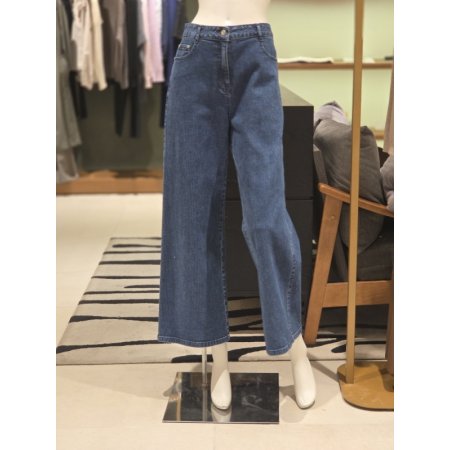 스트라이프 와이드데님팬츠