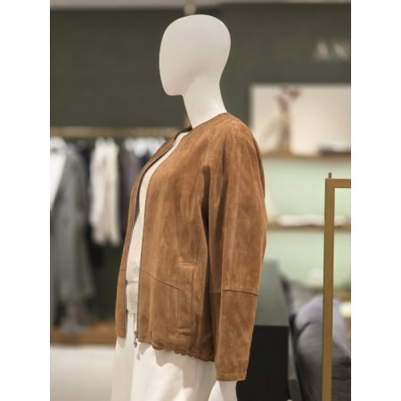 염소가죽 집업자켓