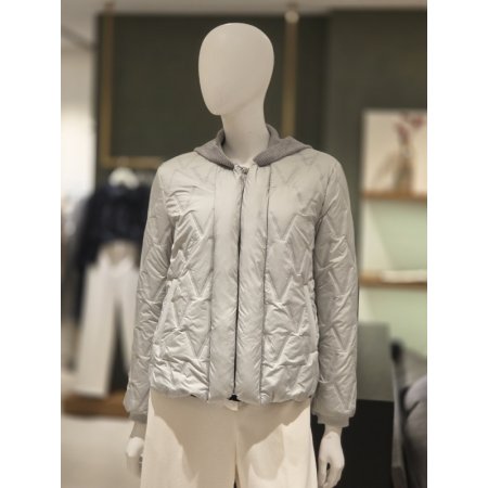 패턴퀼팅 후드패딩