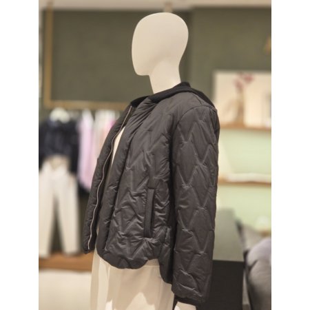 패턴퀼팅 후드패딩