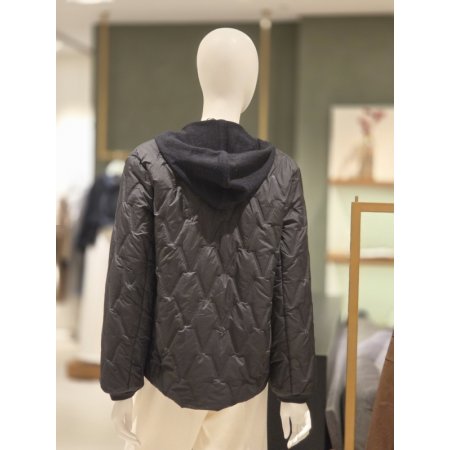 패턴퀼팅 후드패딩