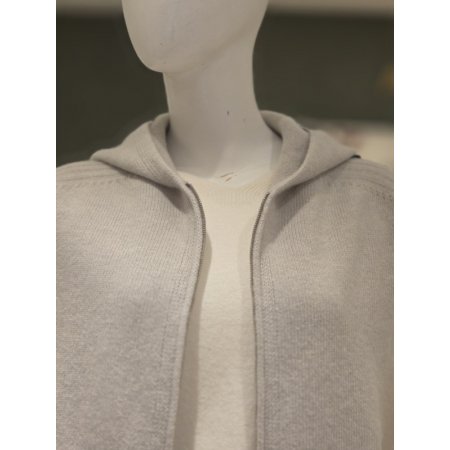 캐시미어혼방후드조끼