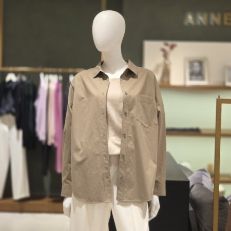 루즈핏 면기본셔츠