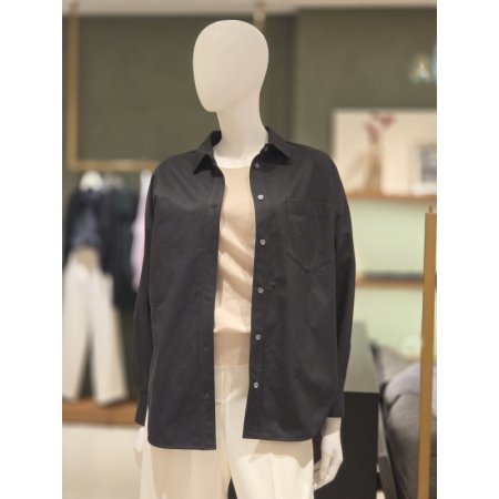 루즈핏 면기본셔츠