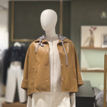 후드탈부착양가죽자켓