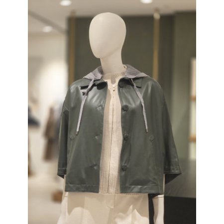 후드탈부착양가죽자켓