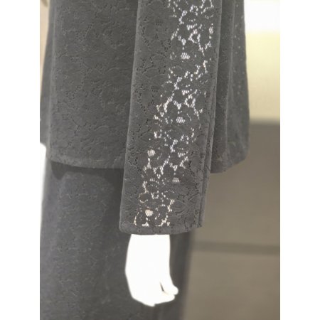 스웨이드 레이스블라우스