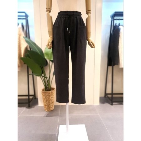 KKOPN401BK_체크 카라 5부 원피스BK