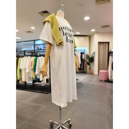 라운드 반팔 원피스IV