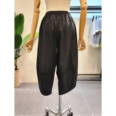 항아리 밴딩 배기 팬츠BK