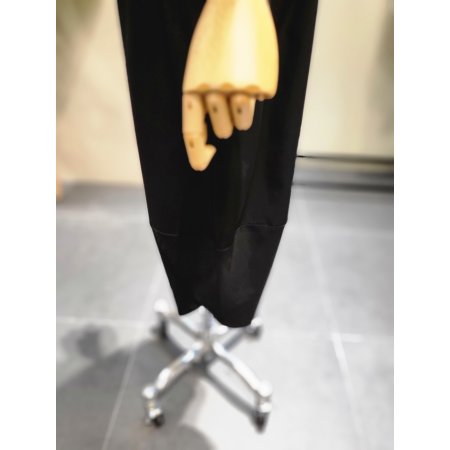 항아리 밴딩 배기 팬츠BK