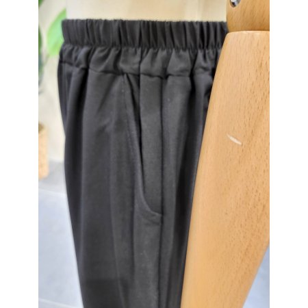 항아리 밴딩 배기 팬츠BK