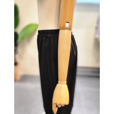항아리 밴딩 배기 팬츠BK