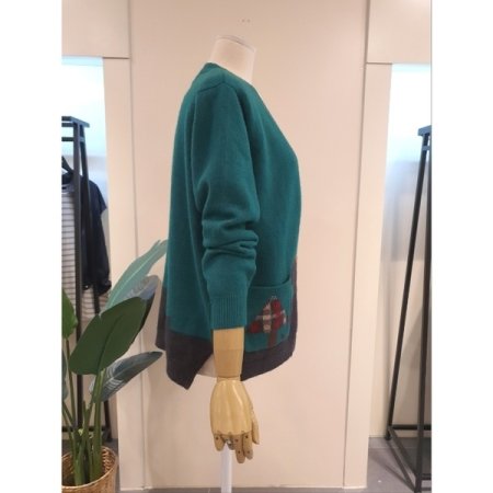 토끼 마을 버튼 가디건