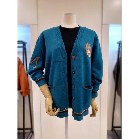 투포켓 컬러버튼 가디건