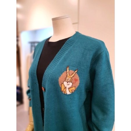 투포켓 컬러버튼 가디건