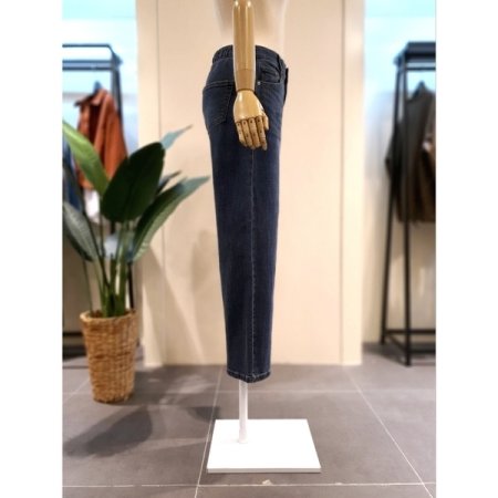 솔트 워싱 와이드 밴딩 청바지