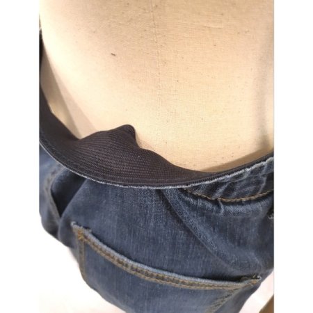 솔트 워싱 와이드 밴딩 청바지