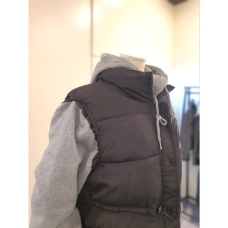 후드 일체형 스트링 패딩 점퍼