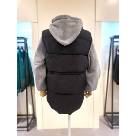 후드 일체형 스트링 패딩 점퍼