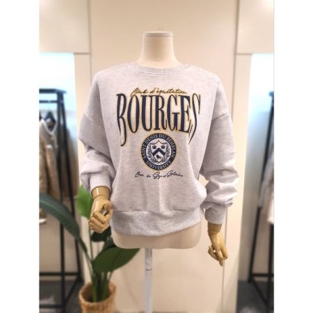 보거스 기모 맨투맨 라이트그레이