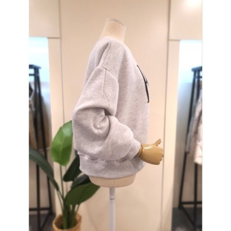 보거스 기모 맨투맨 라이트그레이