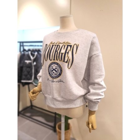 보거스 기모 맨투맨 라이트그레이