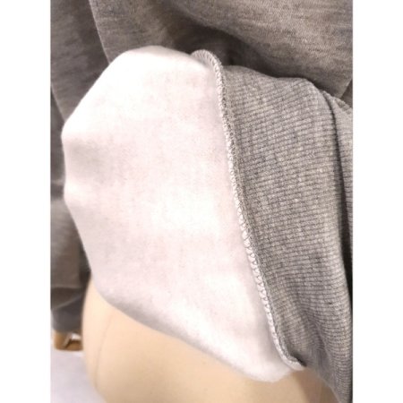 컨피 자수 기모 맨투맨 그레이