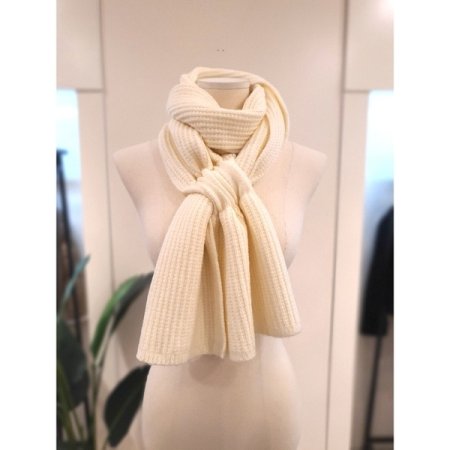 솔리드 빅와플 머플러 블랙