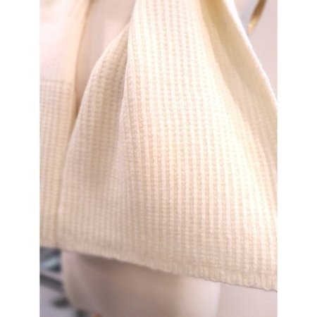 솔리드 빅와플 머플러 아이보리