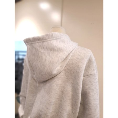 와우 기모 후드 티셔츠 오트밀