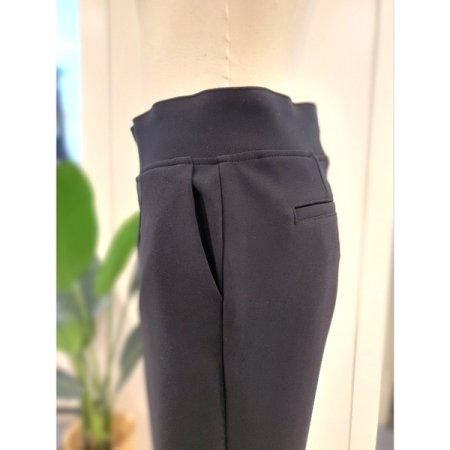 윈터 모닝글 기모 밴딩 팬츠 블랙