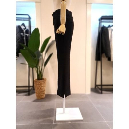 윈터 모닝글 기모 밴딩 팬츠 블랙