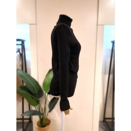 램스 골지 폴라 풀오버 그레이