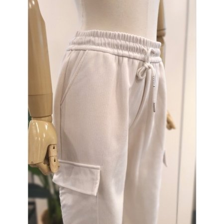 양털 안감 카코 조거 팬츠 아이보리