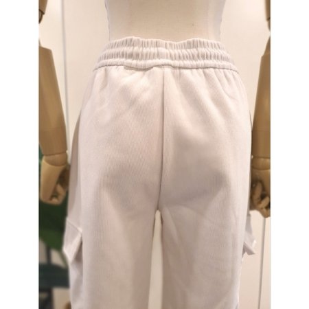 양털 안감 카코 조거 팬츠 아이보리