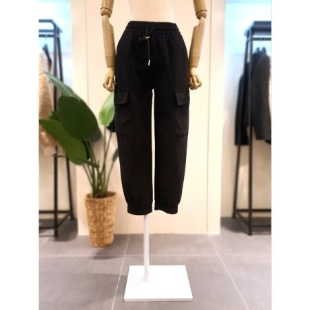 양털 안감 카코 조거 팬츠 아이보리