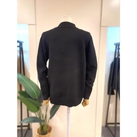 코끼리 반목 니트 블랙