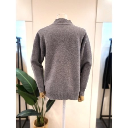 코끼리 반목 니트 블랙