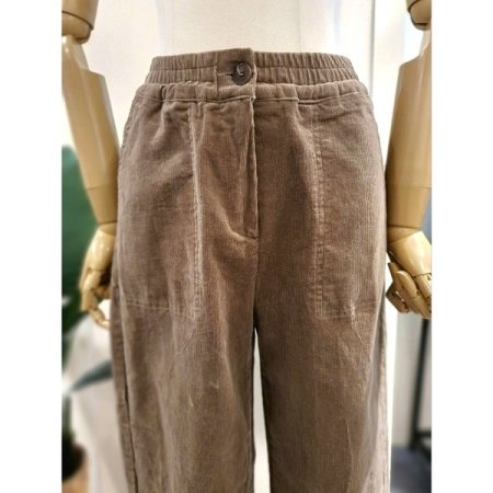 코듀로이 밴딩 일자핏 팬츠 베이지