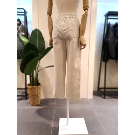 코듀로이 밴딩 일자핏 팬츠 아이보리