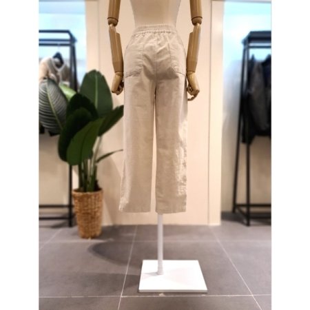 코듀로이 밴딩 일자핏 팬츠 아이보리