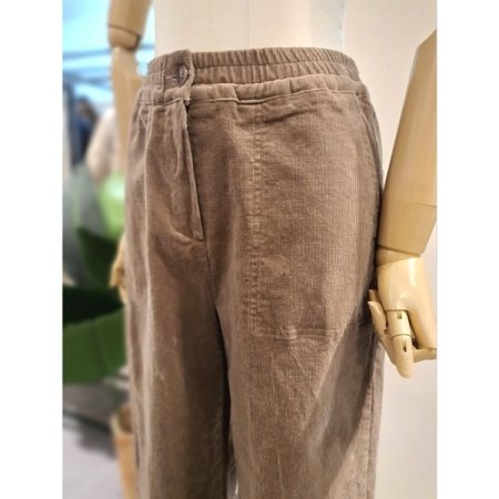 코듀로이 밴딩 일자핏 팬츠 아이보리