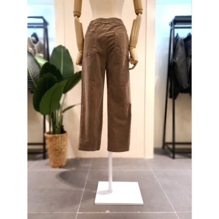 코듀로이 밴딩 일자핏 팬츠 아이보리