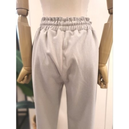 스트링 배기 밴딩 팬츠 아이보리