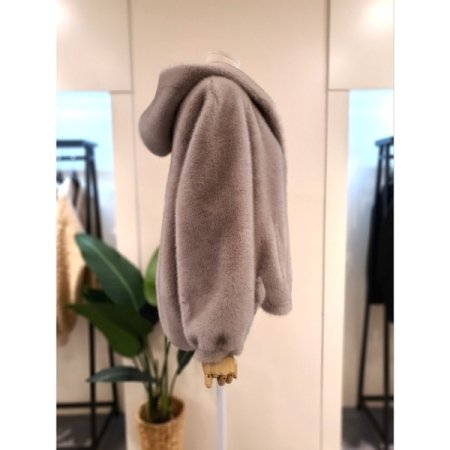 파니 에코 럭셔리 후드 퍼 점퍼