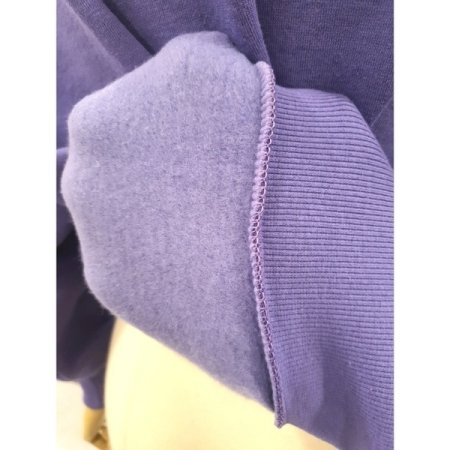 도띠 뽀글 자수 기모 맨투맨 퍼플