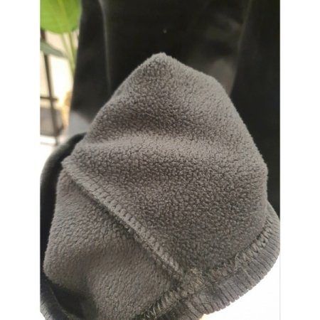 코듀 와이드 기모 밴딩 팬츠 블랙