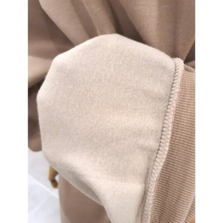 호프 기모 후드맨투맨 세트 베이지