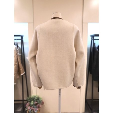 울혼방 핸드메이드 노카라 반코트